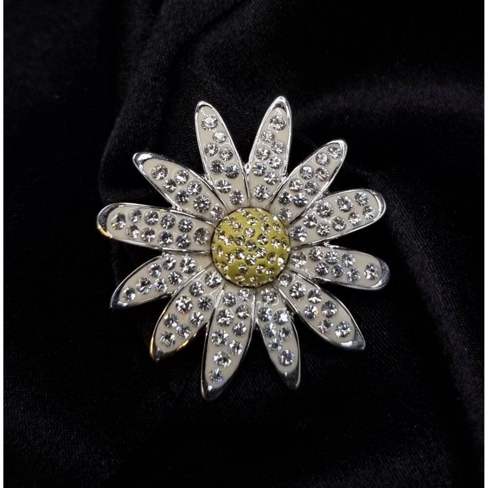 SWAROVSKI Crystal Daisy Flower Pin Brooch